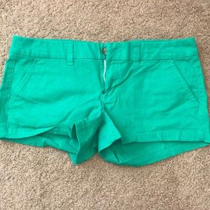 Green shorts, American Eagle